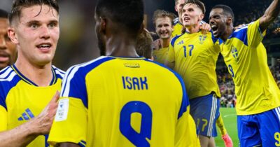 Sverige vinner VM-premiären mot Tunisien.