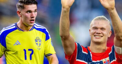 Viktor Gyökeres och Erling Haaland kan möta varandra i VM-slutspelet.