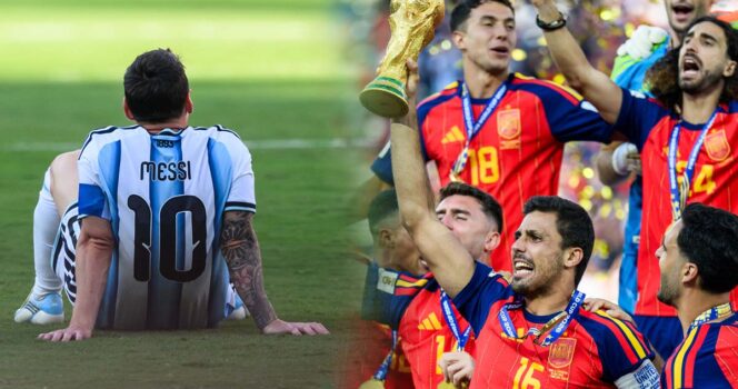 Argentina vill spela om VM-finalen mot Spanien i fotbolls-VM 2026.