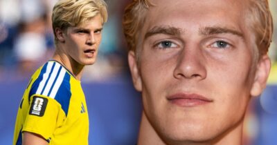 Lucas Bergvall ser ut att trivas på de nya bilderna som Tottenham publicerat.