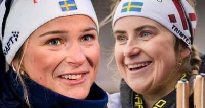 Frida Karlsson och Ebba Andersson hyllas hemma i Sollefteå.