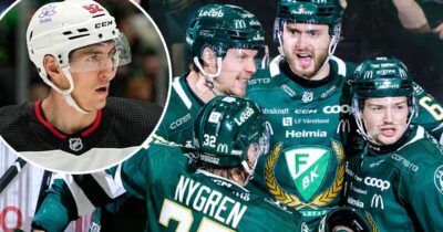 Färjestads supportrar protesterar mot värvningen av Cal Foote.