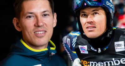 André Myhrers barn tävlar inte i alpin skidåkning.