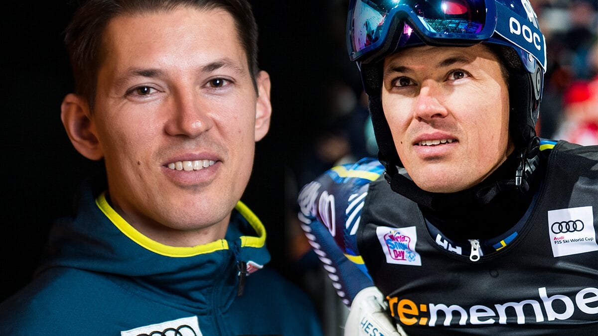 André Myhrers barn tävlar inte i alpin skidåkning.
