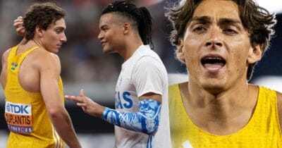 Armand Duplantis säger vad han tycker om Emmanouil Karalis.