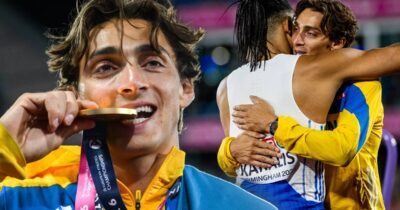 Vackra bilderna på Armand Duplantis och Emmanouil Karalis hyllas