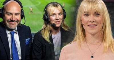 Förre fotbollsspelaren Johanna Frisk är en av tv-experterna på Viaplay.