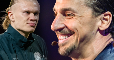 Zlatan Ibrahimovics tuffa pik mot Erling Haaland efter att han snaggat sig.
