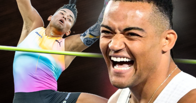 Orden till Emmanouil Karalis innan superhoppet i Diamond League.