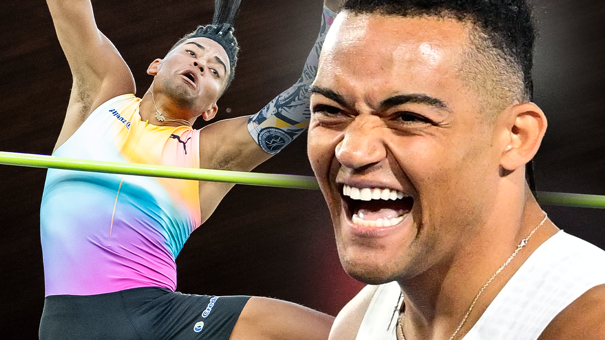 Orden till Emmanouil Karalis innan superhoppet i Diamond League.
