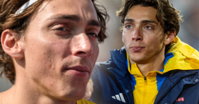 Armand Duplantis måste alltid byta skor när han slår nytt världsrekord.