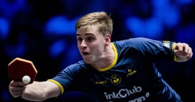 Truls Möregårdh i det svenska bordtennislandslaget