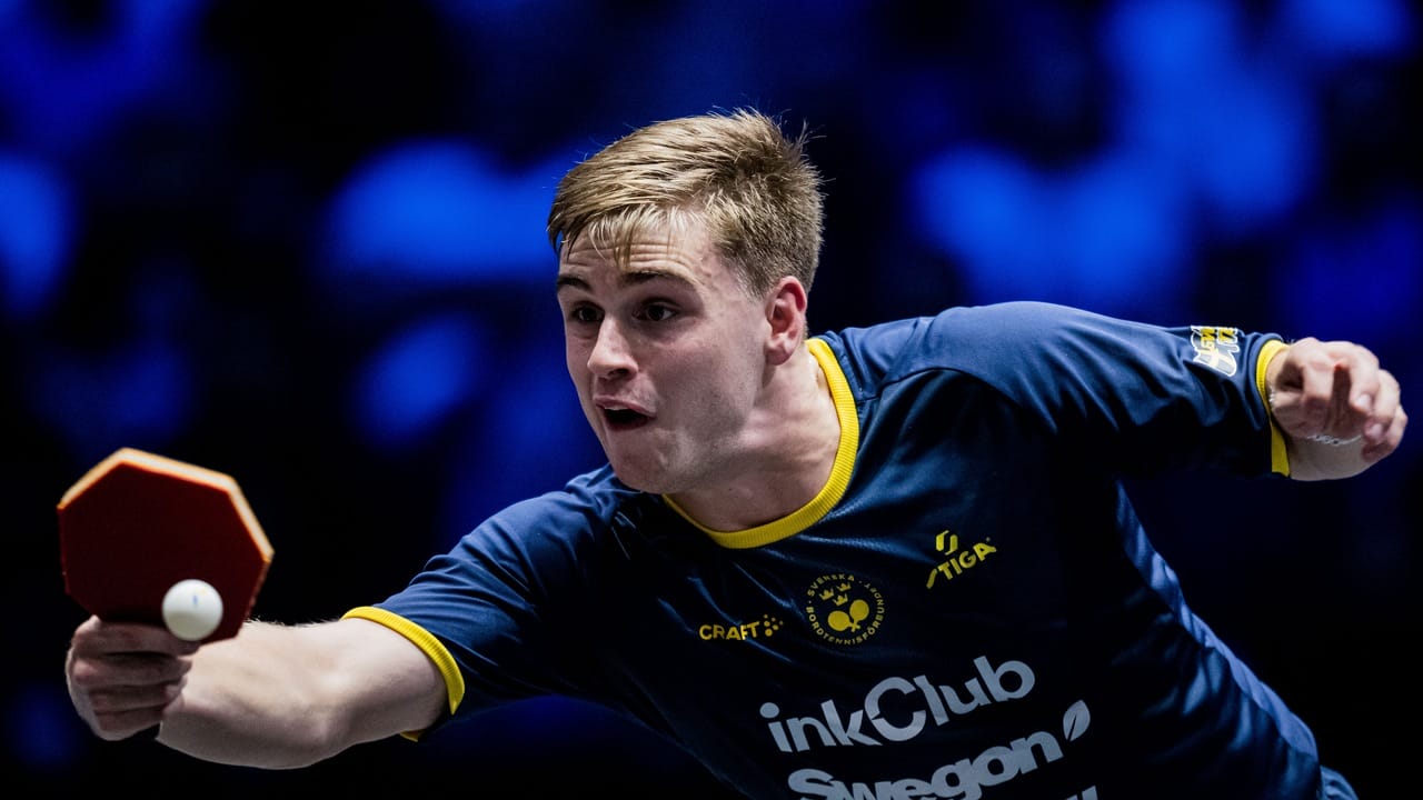 Truls Möregårdh i det svenska bordtennislandslaget