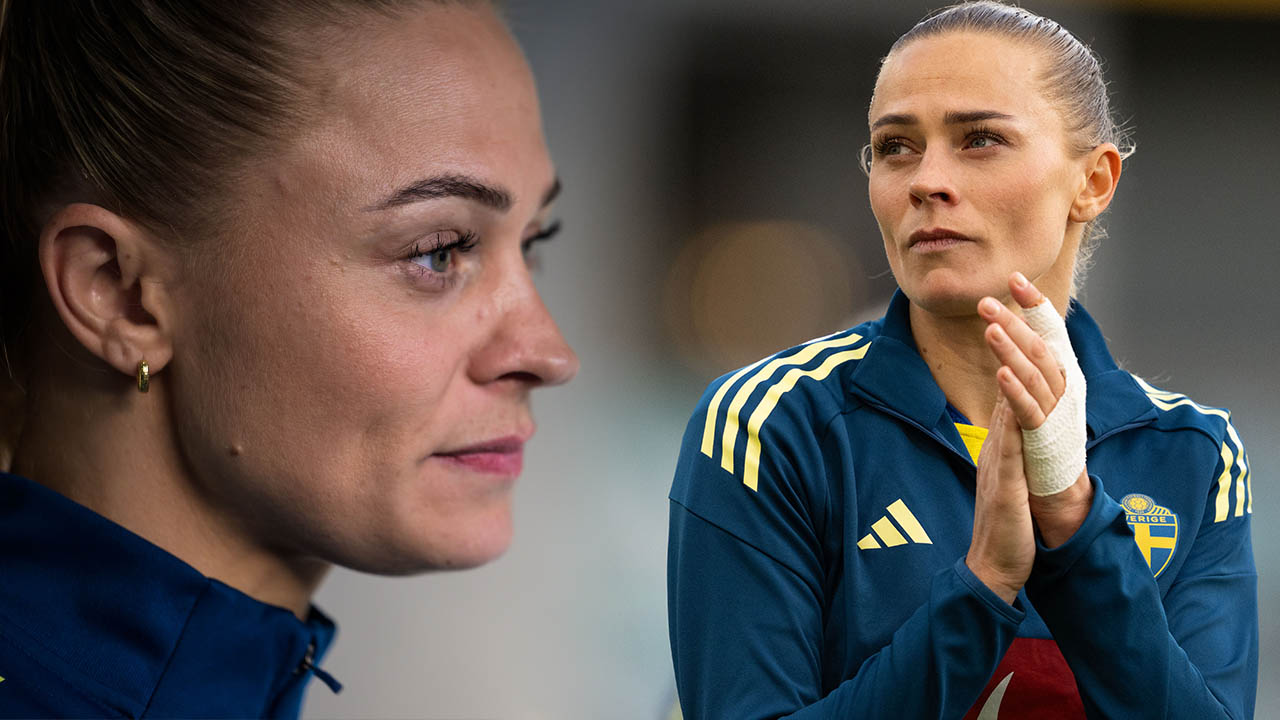 Fridolina Rolfö öppnar upp om sin graviditet och vad det betyder för fotbollskarriären.