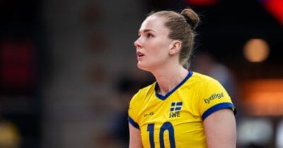 Isabelle Haak i det svenska volleybollandslaget.
