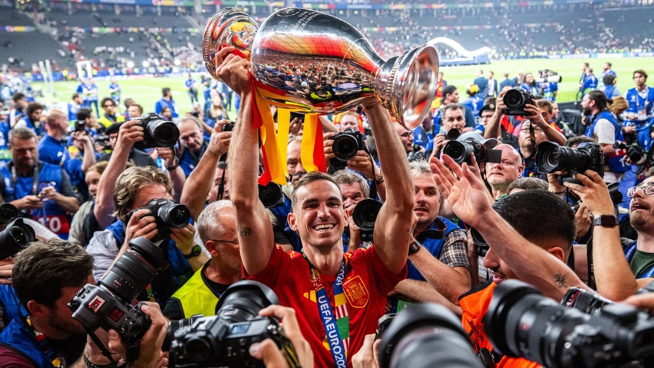 Spanien firar EM-guldet i fotboll
