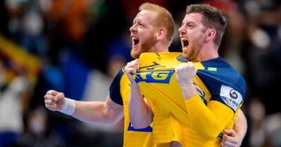 Sverige firar guldet i handbolls-EM 2022