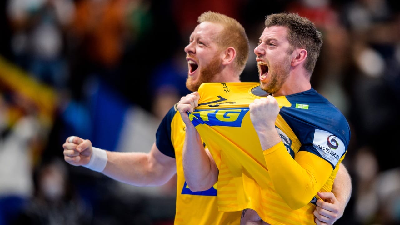 Sverige firar guldet i handbolls-EM 2022