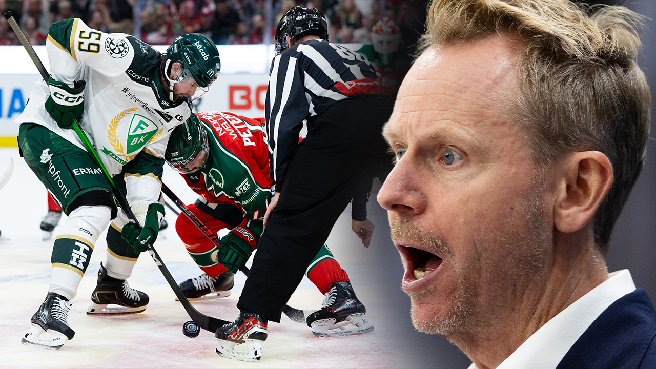 Robert Ohlssons domarilska efter Frölundas seger mot Färjestad.
