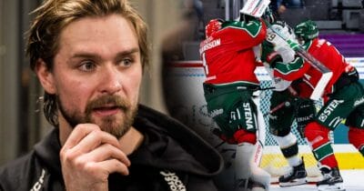 Linus Johansson var rejält irriterad efter strafförlusten mot Frölunda i SHL.
