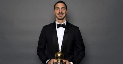 Zlatan Ibrahimovic med Guldbollen