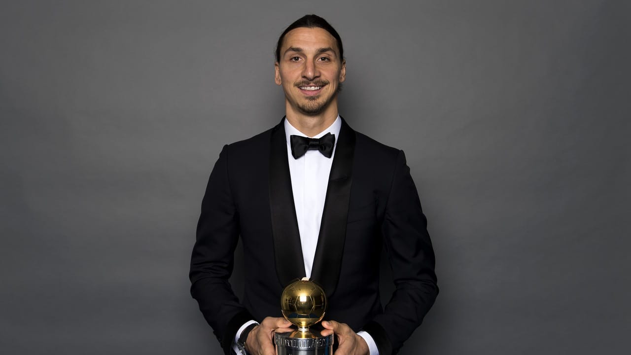 Zlatan Ibrahimovic med Guldbollen