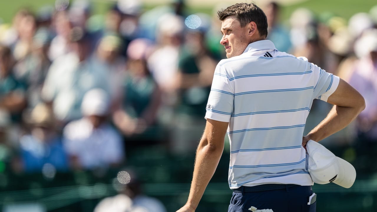 Ludvig Åberg under US Masters på Augusta