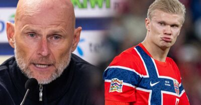 Norska förbundskaptenen Erling Haaland reagerar med ilska efter lögnen om Erling Haaland.
