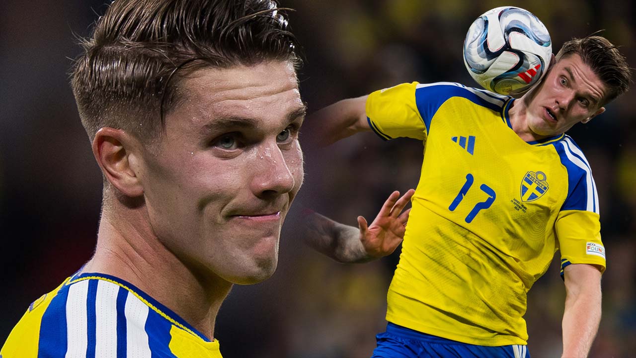 Bilderna på Viktor Gyökeres i svenska landslagströjan får Arsenalfansen att reagera.