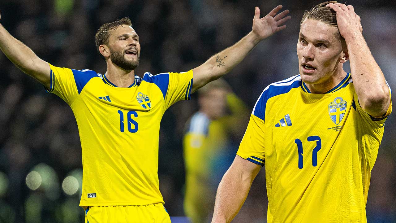 Svenska herrlandslandslagets ilska i natt efter 1-1 mot Bosnien i Nations League.