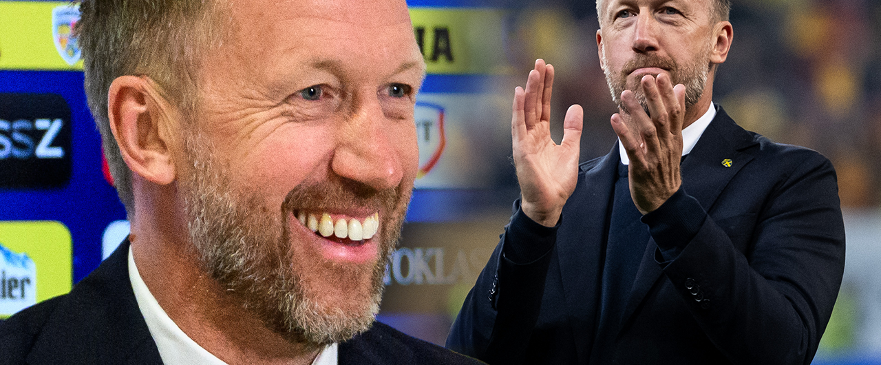 Graham Potter hyllas för oväntade draget framför svenska fansen.