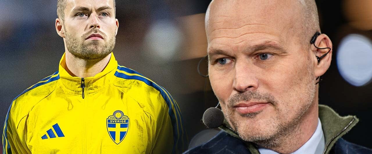 Gabriel Gudmundsson reagerar mot att Fredrik Ljungberg använde ett oväntat ord om honom i direktsändning på Viaplay.