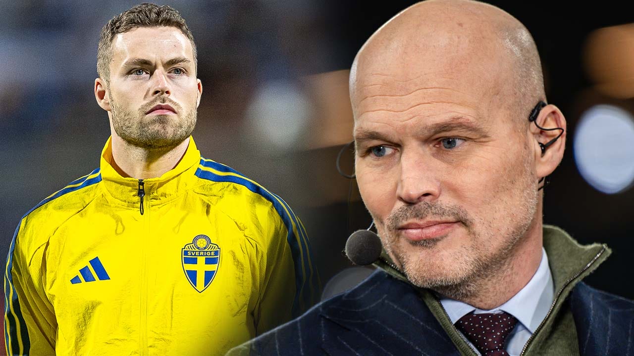 Gabriel Gudmundsson reagerar mot att Fredrik Ljungberg använde ett oväntat ord om honom i direktsändning på Viaplay.
