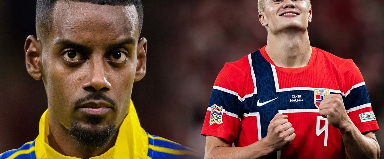 Alexander Isak jämförs med Erling Halaand om vem som är den bästa anfallaren i Premier League.