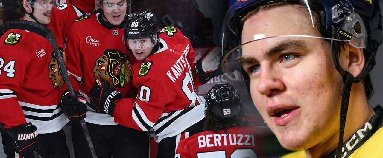 Anton Frondells nya succé i NHL för Chicago Blackhawks.