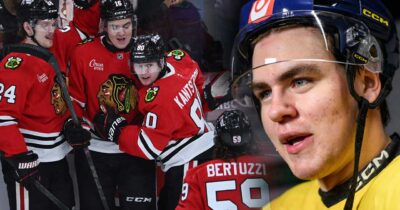 Anton Frondells nya succé i NHL för Chicago Blackhawks.