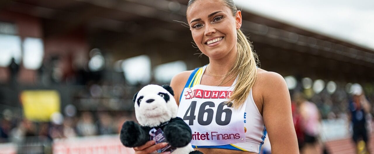 Alice Magnell Millán efter segern på 800 meter