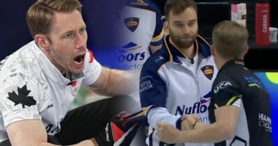 Sveriges första möte med Kanada och Marc Kennedy i curling efter OS-bråket.