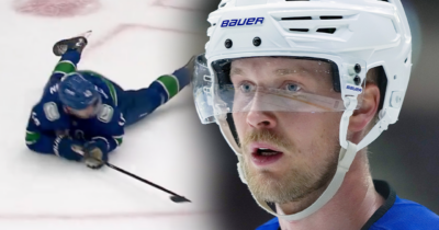 Därför hyllas Elias Pettersson – trots klumpiga fusket på isen.