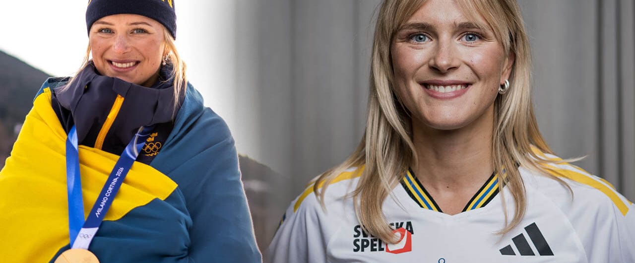 Svenska skidstjärnan Frida Karlsson pekar ut vem hon vill ge Bragdguldet till.