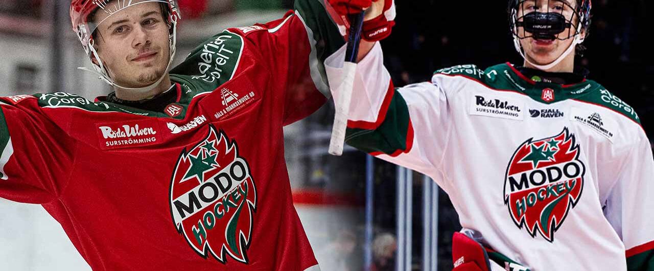 Elton Hermansso och Milan Sundström har gjort stor succé den här säsongen i HockeyAllsvenskan.
