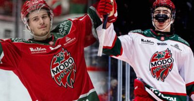 Elton Hermansso och Milan Sundström har gjort stor succé den här säsongen i HockeyAllsvenskan.