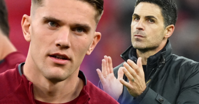Viktor Gyökeres tränare i Arsenal, Mikel Arteta, får en del skit för sitt beteende.