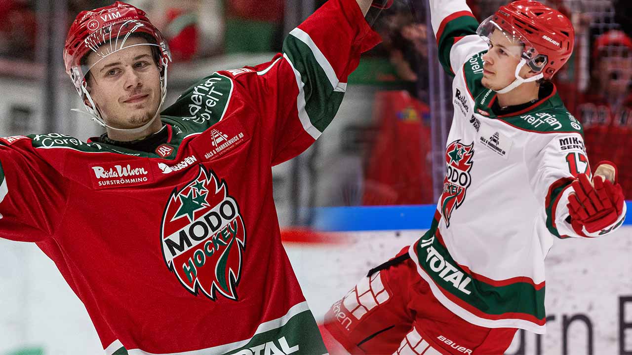 Elton Hermansson har gjort stor succé för Modo i HockeyAllsvenskan.