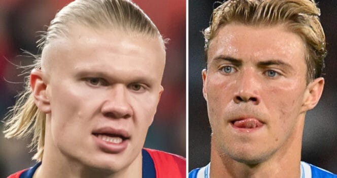 Erling Braut Haaland & Rasmus Højlund