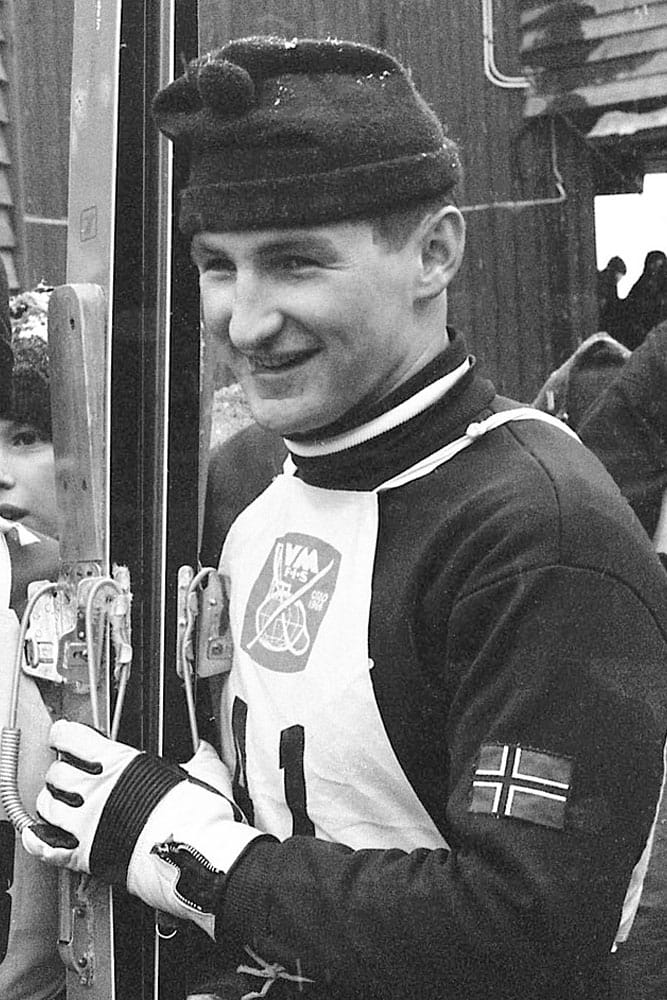 Bjørn Wirkola under Verdensmesterskapet i Holmenkollen i 1966.