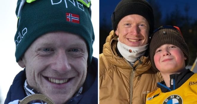 Johannes Thingnes Bø & Kornelius fra Team Pølsa