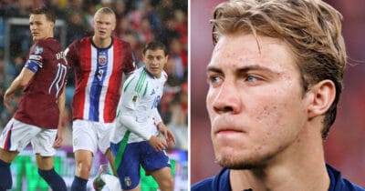 Martin Ødegaard, Erling Braut Haaland, Nicolo Barella & Rasmus Højlund