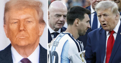 Donald Trump, Gianni Infantino & Lionel Messi
